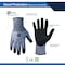 Ge Coated Gloves, Foam Nitrile, Blue, L 1 PR GG223XLC - alternate 2